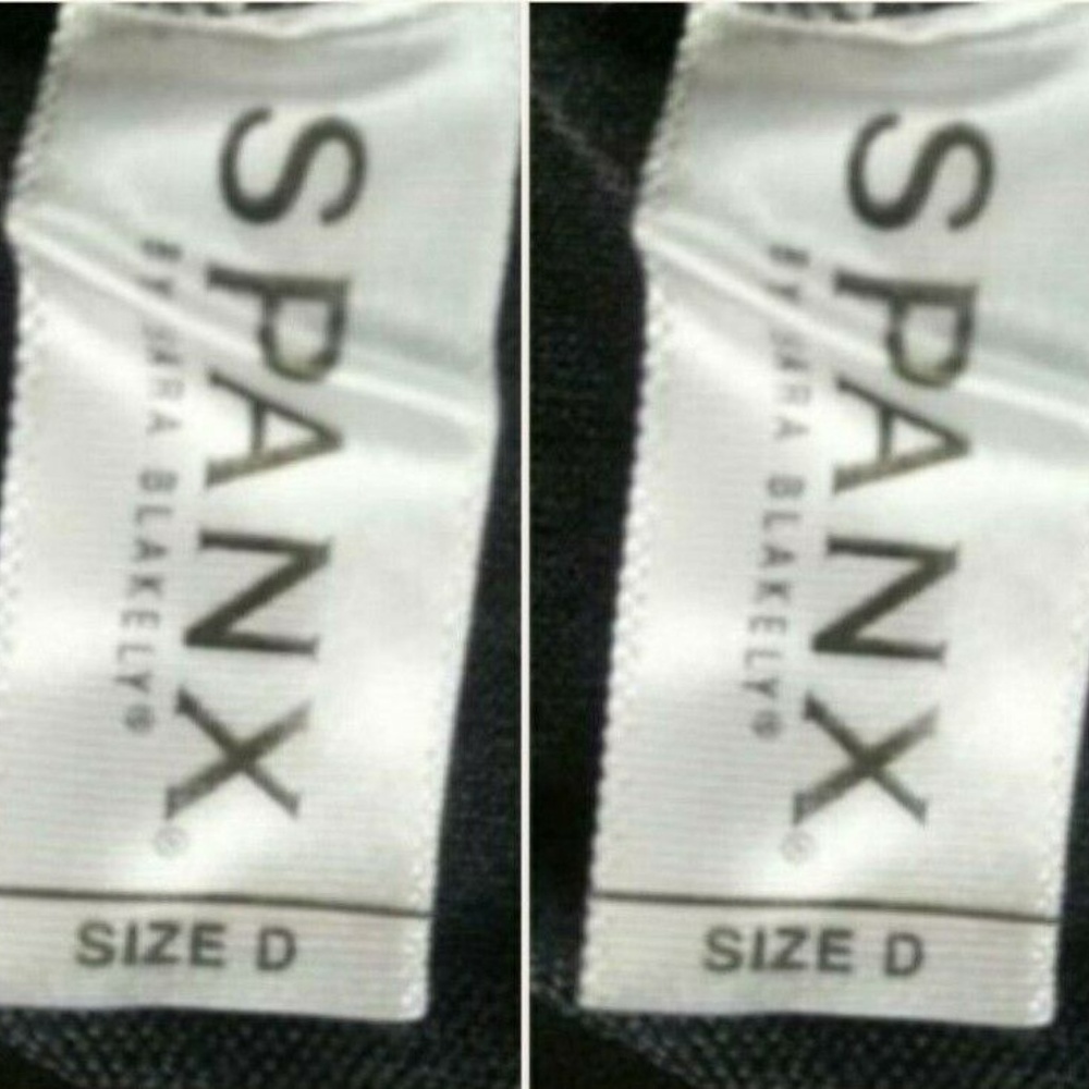 Two Spanx Shaping Control Footless Tights Black - Picture 2 of 8